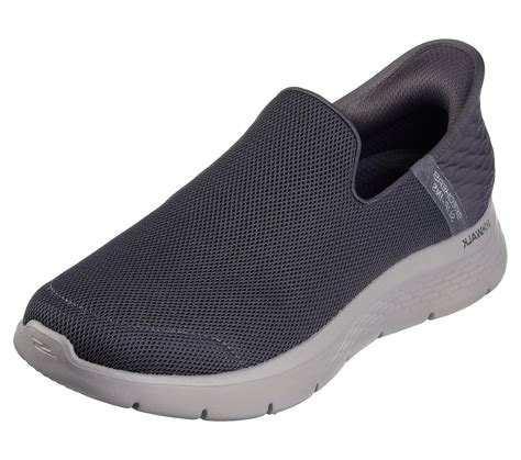Skechers Slip-ins: GO WALK FLEX- No Hands | Dark Grey | Mens Lightweig