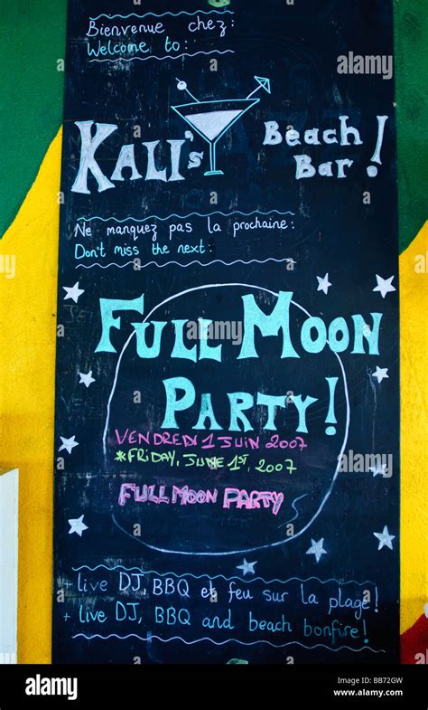 Kali S Beach Bar St Martin Maarten Stock Photo Alamy