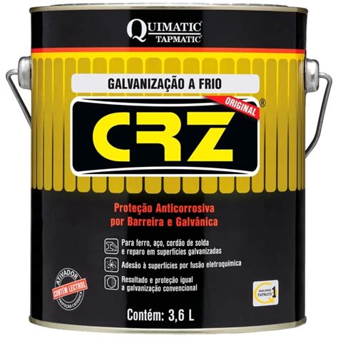 Galvanização A Frio Crz - CRZ Galvanização a Frio 3,6 Litros - DB3 - TAPMATIC | MadeiraMadeira