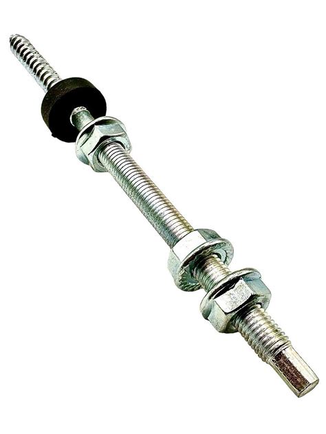 Кріплення для сонячних панелей, шпилька 10х200 у зборі, нержавіюча ...