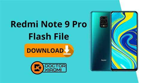 Download Redmi Note 9 Pro Flash File Doctor Xiaomi