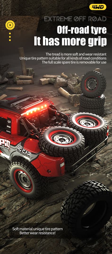 JJRC Q130 1/14 2.4G 4WD Brushed Brushless RC Car Short Course Vehicle ...