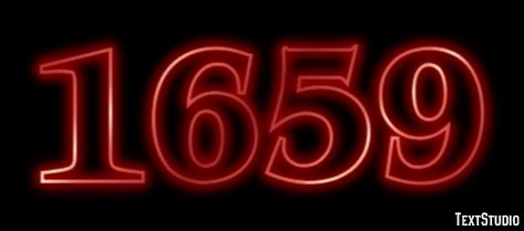 1659 Text Effect and Logo Design Number
