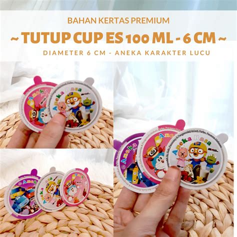 Jual Tutup Es Cream 100 Ml 6 CmJual Tutup Cup Ice Cream Tutup Cup