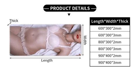 Custom Naked Big Butt Mouse Pad Gaming Mouse Pad Tapis De Souris Rubber