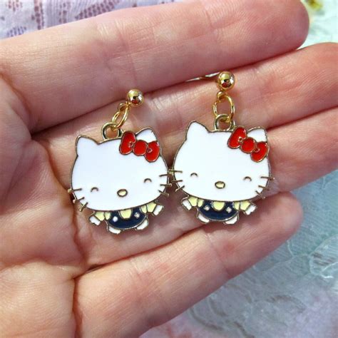 Hello Kitty Gold Earrings