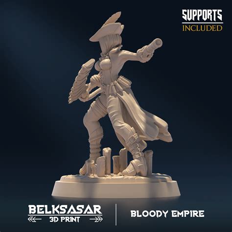 STL File Bloody Huntress Normal And Nude D 3D Printable Model To