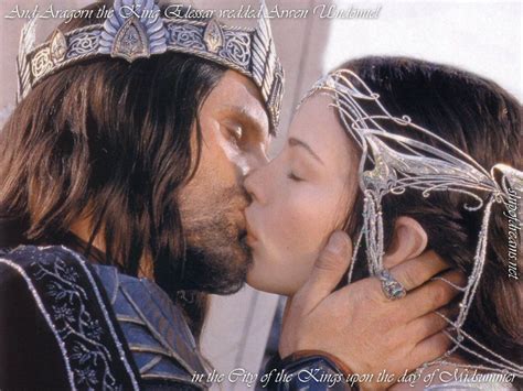 Epic Lord Of The Rings Kiss Aragorn And Arwen Movie Kisses Aragorn