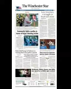 Winchester Star Newspaper Archives, Oct 6, 2017, p. 1