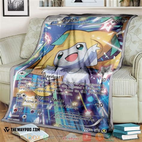 Anime Pokemon Basic Jirachi Xy Promos Soft Blanket Morequilt