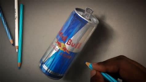 red bull  drawing  marcello barenghi creation aux crayons de
