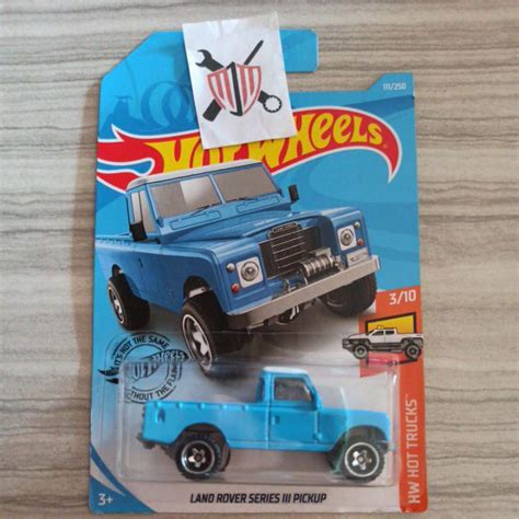 Jual Hot Wheels Hw Land Rover Series Pick Up Blue Shopee Indonesia
