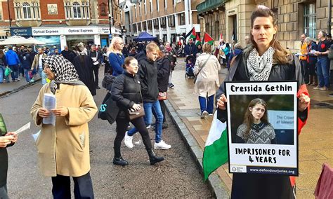 Defend Our Juries march through streets of Cambridge for first time