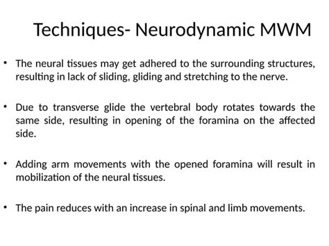 Mulligan Mobilization Mwm Ppt