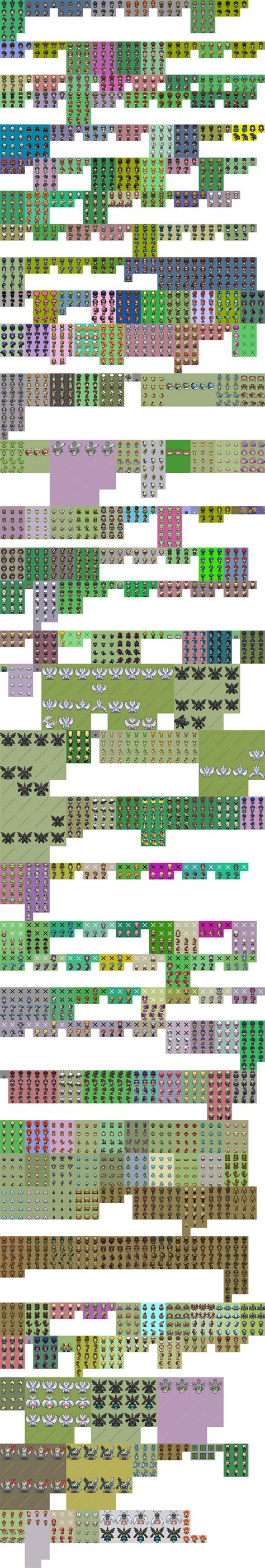 Pokemon Black And White Character Sprites