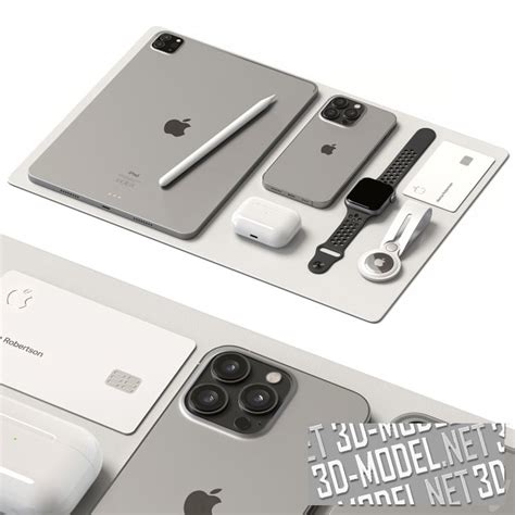 3D модель – Набор гаджетов от Apple
