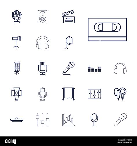 22 Studio Icons Royalty Free Vector Image Stock Vector Image And Art Alamy