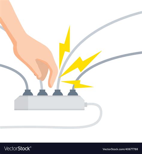 Electric Shock And Short Circuit Royalty Free Vector Image