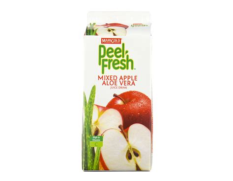 Marigold Peel Fresh Fuji Apple Aloe Vera Peel Fresh Fuji Apple Aloe