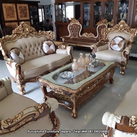 Kursi Sofa Ruang Tamu Mewah | Putushima Furniture Jepara