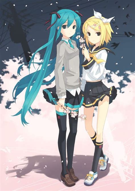 Hatsune Miku And Kagamine Rin Hatsune Miku Photo 39286395 Fanpop