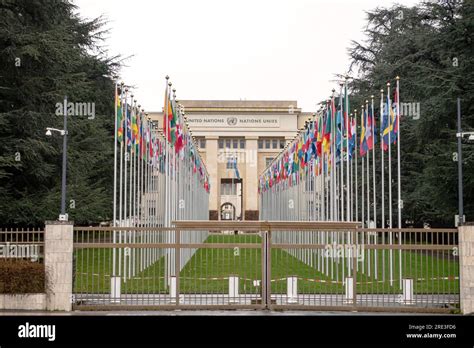 Geneva Switzerland Jan 13 2023 United Nations Building In Geneva