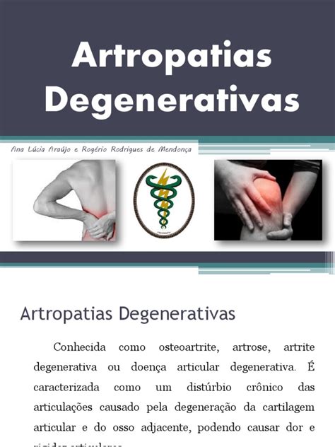 Artropatias Degenerativas Artroses