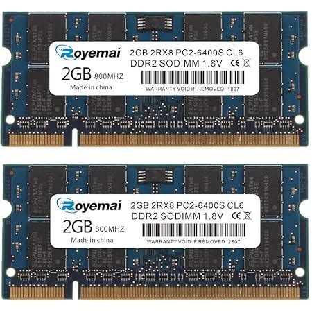 Crucial 2GB Single DDR2 800MHz (PC2-6400) CL6 SODIMM 200-Pin Notebook ...
