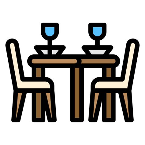 Dining Table Ultimatearm Lineal Color Icon