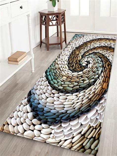 45 OFF 3D Cobblestone Printed Floor Mat Rosegal