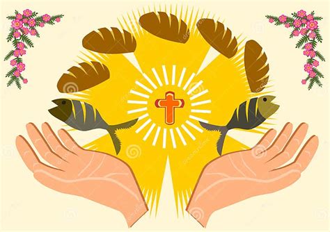 Five Bread And Two Fish Stock Vector Illustration Of Share 48864205