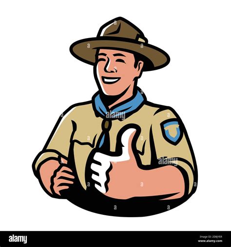 Vector Illustration Boy Scout Cartoon Hi Res Stock Photography And