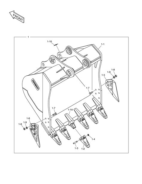 BUCKET ASS Y 1 5m³ S H TYPE DX300LCA Doosan parts catalog online