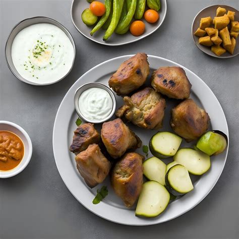 Premium Photo A Steaming Hot Platter Of Juicy Shawarma Wraps Sliced Perfectly And Ready To Be