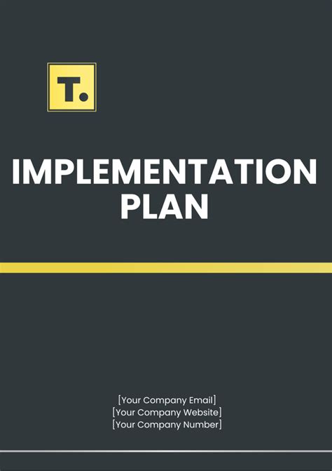 Free Implementation Plan Templates Editable And Printable