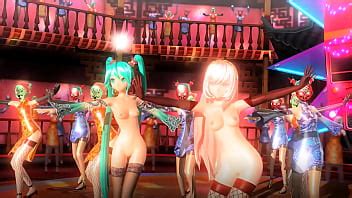 MMD Miku And Luka Vocaloid Naked Dance Battle XVIDEOS