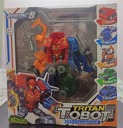 Трансформер Тобот Тритан 5 в 1, Tobot Tritan Champion, пять машин (ID ...