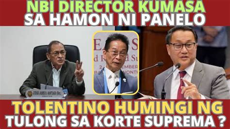 Nbi Director Santiago Kumasa Sa Hamon Ni Sal Panelo Tolentino Humingi