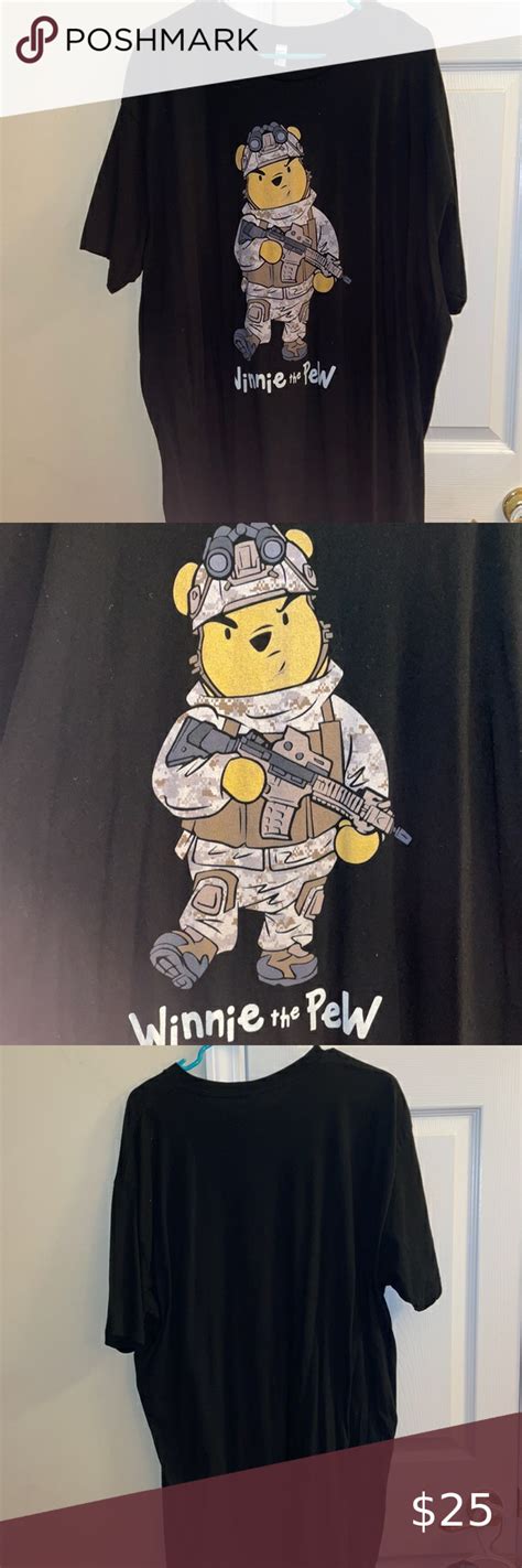 Winnie The Pooh Tactical Shirt Mens 3 Xl Pre Owned Condition