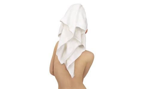 Naked Girl Towel On Her Head 3d Model By Renderbot LLC