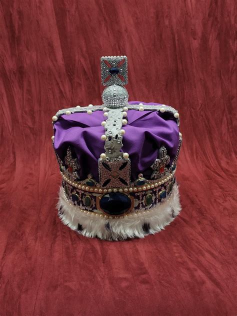 Queen Elizabeth Crown Replica State Imperial Crown 11 Scale Etsy Uk