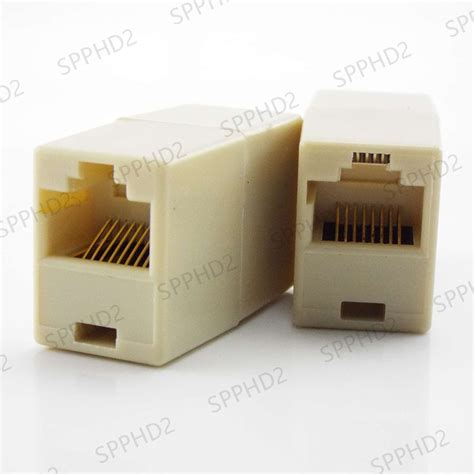 Network Dual Straight Head Lan Cable Joiner Ethernet Coupler Rj45 Female Extender Cable Lan