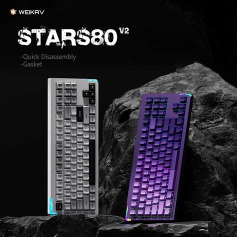 LW WEIKAV STARS V Aluminum Alloy Keyboard Hot Swap Wireless Mechanical Keyboard Barebone