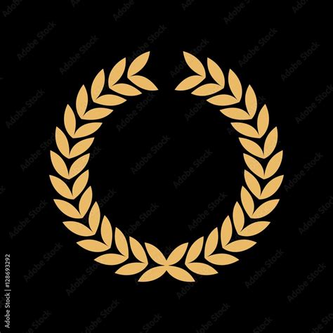 caesar leaf crown stock vector adobe stock