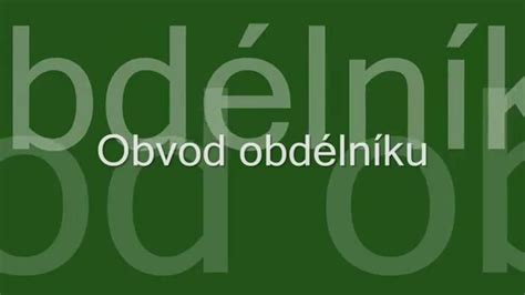 Obvod obdélníku - vzorec + výpočet příkladu - YouTube