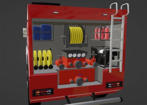 MAN TGA 26 440 Firetruck 3D Model CGTrader