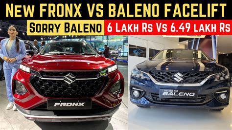 Maruti Suzuki Fronx Vs Baleno Facelift Full Comparison Dimensions