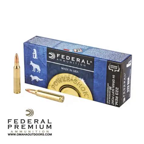 Federal 223 64gr Sp Power Shok Omaha Outdoors