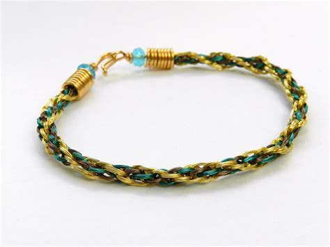 Instructions For A Wire Bracelet Made Using Kumihimo Round Braid