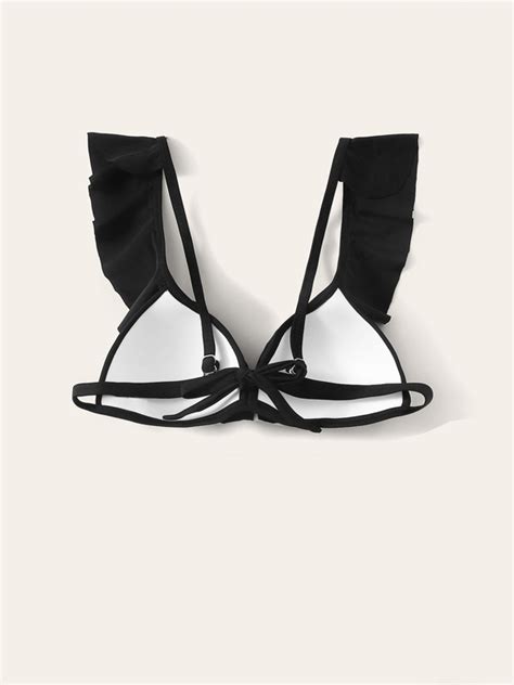 Ruffle Trim Underwire Bikini Top SHEIN USA
